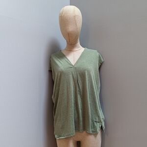 Skhoop Sleeveless Green Top